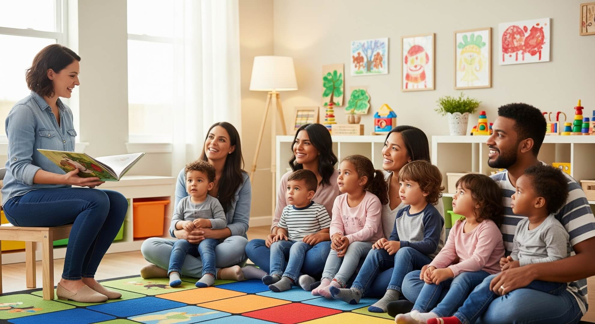 Story time sessions building literacy